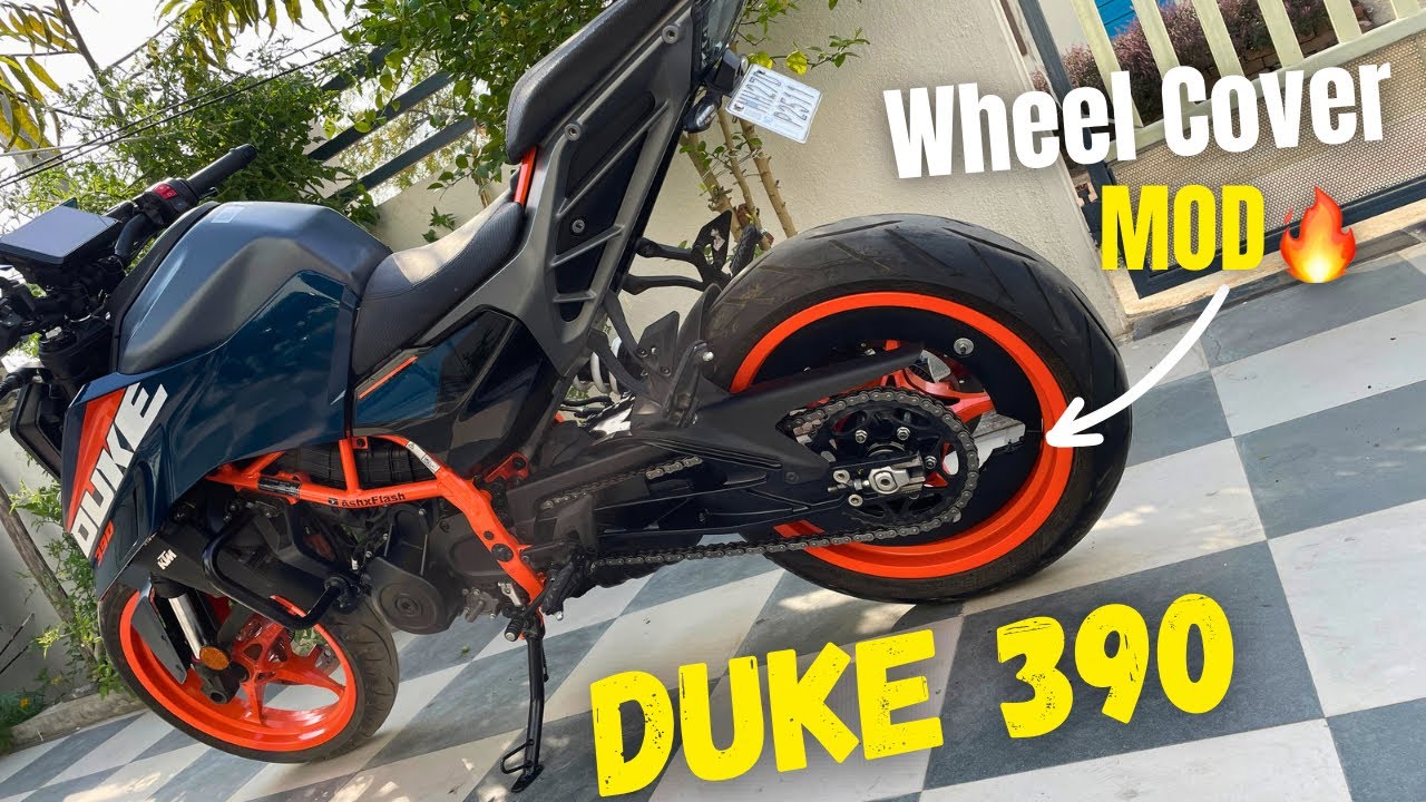 New Duke 390 Wheel Cover Modification #duke390