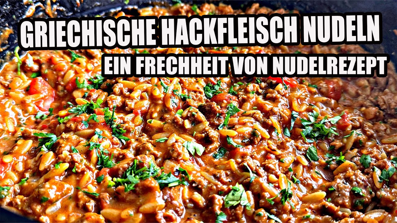 Griechische Hackfleisch Nudeln  - eine Frechheit von Dutch Oven Rezept |  The BBQ BEAR