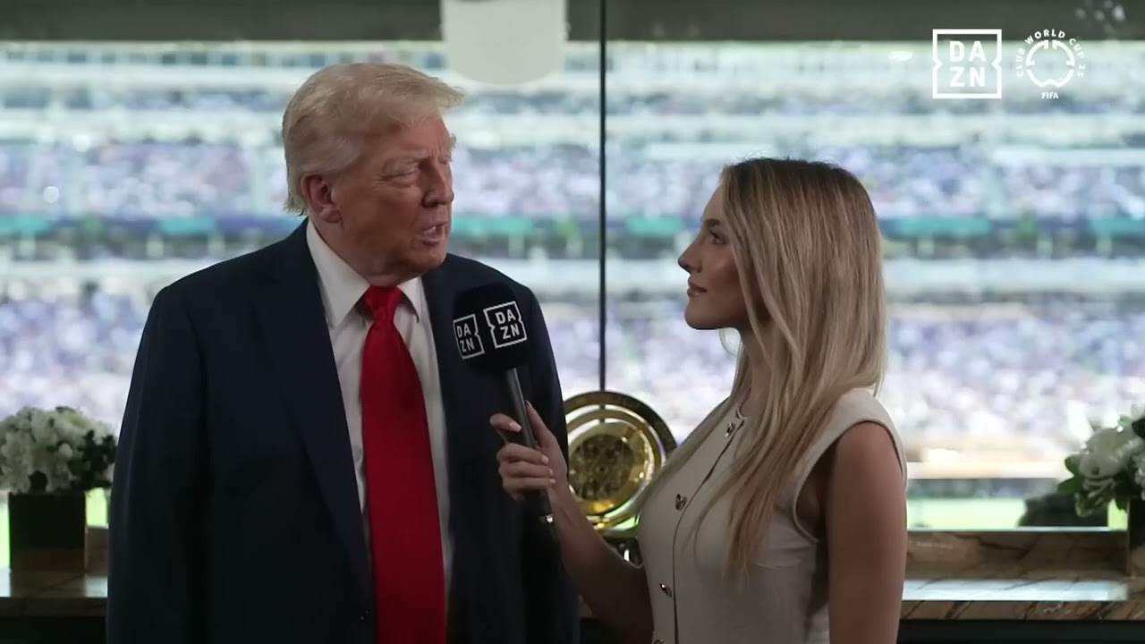 Interview: Emily Austin of DAZN Interviews Donald Trump at a FIFA Match - July 13, 2025