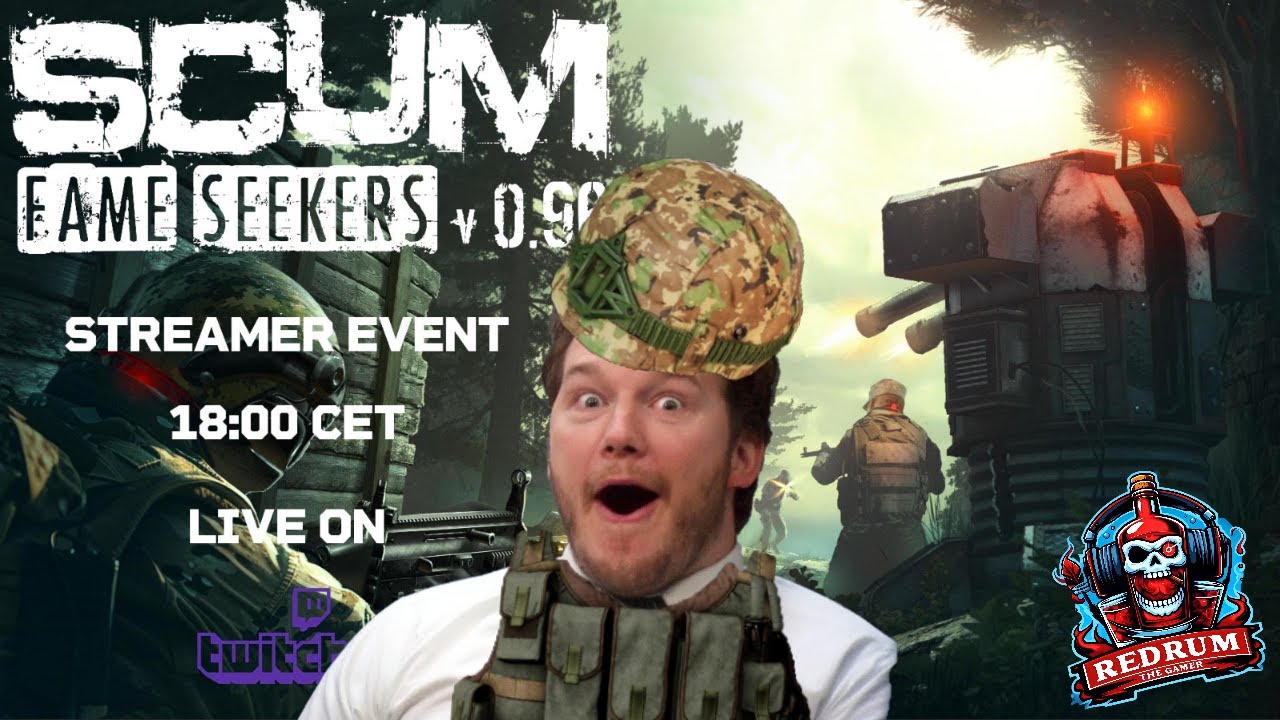 SCUM STREAMER EVENT - I'm Chris Pratt, Parks & Rec Excited!