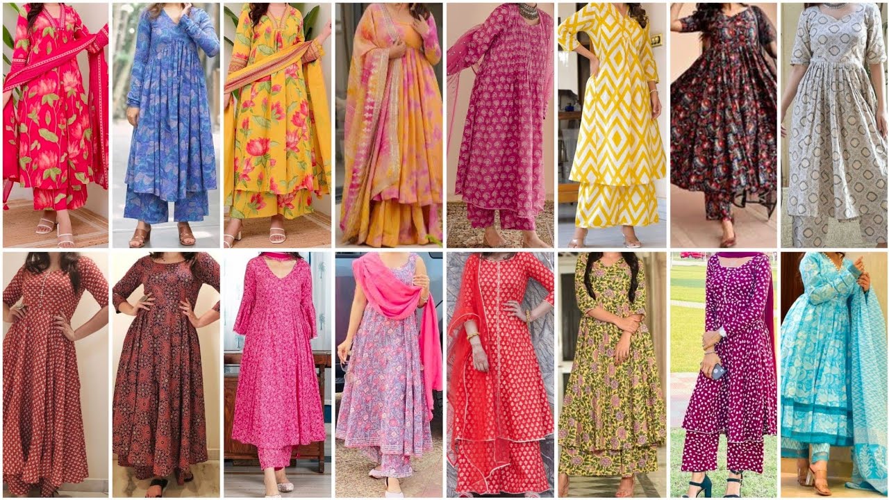 Latest All Over Printed Anarkali Suit Design Ideas 2026 | Stylish & Trending Looks 
