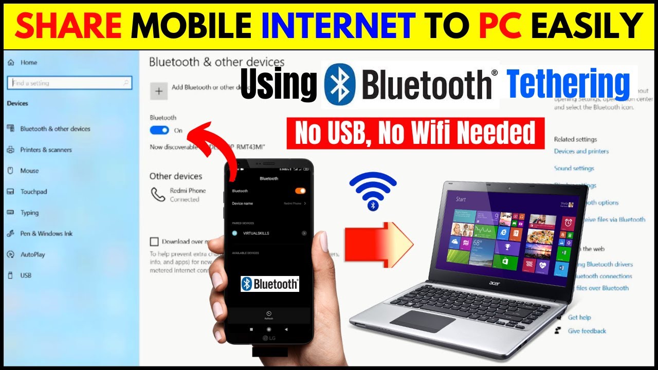 Как правильно раздать Интернет через Bluetooth-модем с Android на ПК!