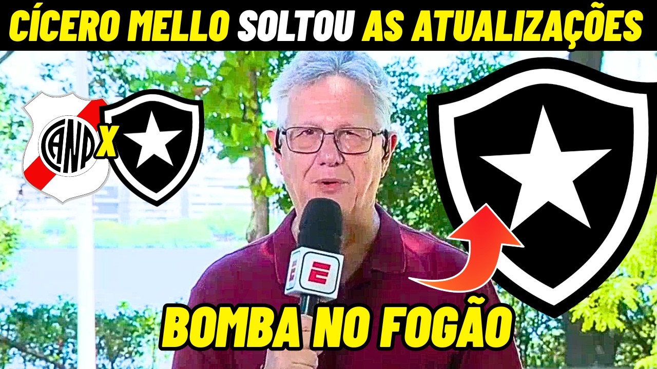 OLHA ISSO: CÍCERO MELLO REVELOU TUDO SOBRE O Botafogo de Futebol e Regatas NA PRÉ-LIBERTADORES
