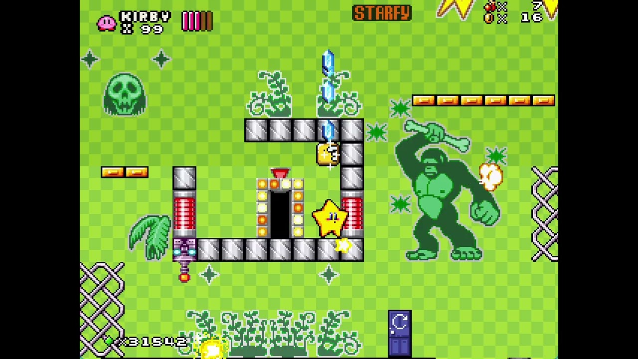 MKF Kirby in Pinball Zone (Pinball Tower)