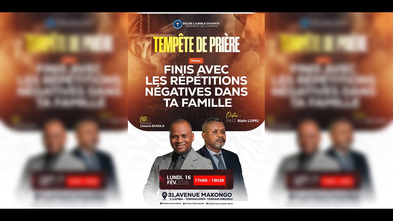 - LUNDI 16/02/2026 - '' FINIS AVEC LES REPETITIONS NEGATIVES DANS TA FAMILLE ''