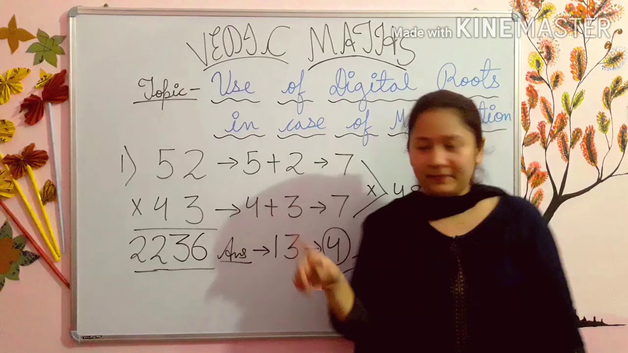 Class7th&8th#VEDIC MATHS CLASSES#USE OF DIGITAL ROOTS IN CASE OF MULTIPLICATION