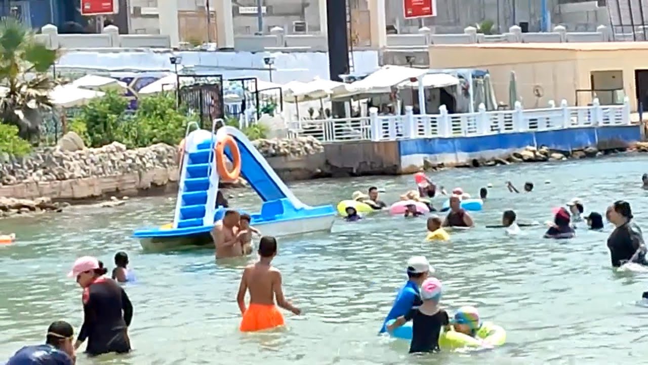 شاطئ نادى المهندسين من أجمل الشواطئ فى الاسكندرية