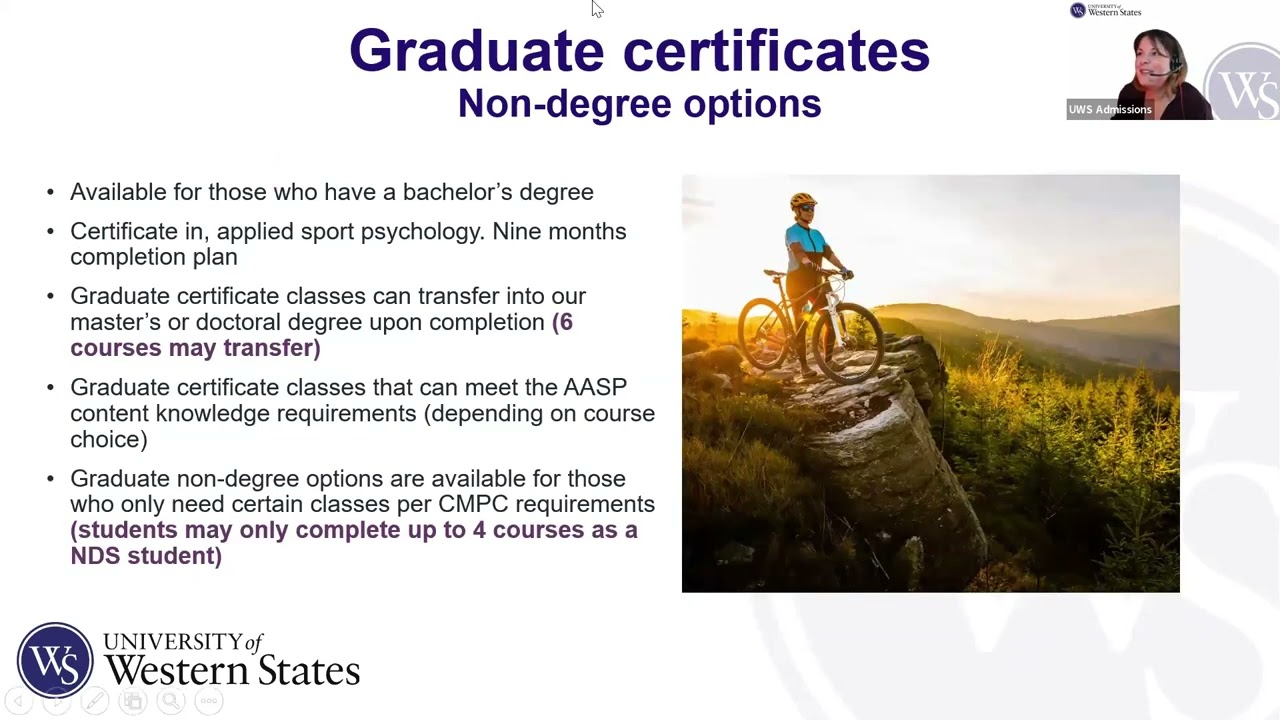 UWS Sport and Performance Psychology  - Online Masters & Certification
