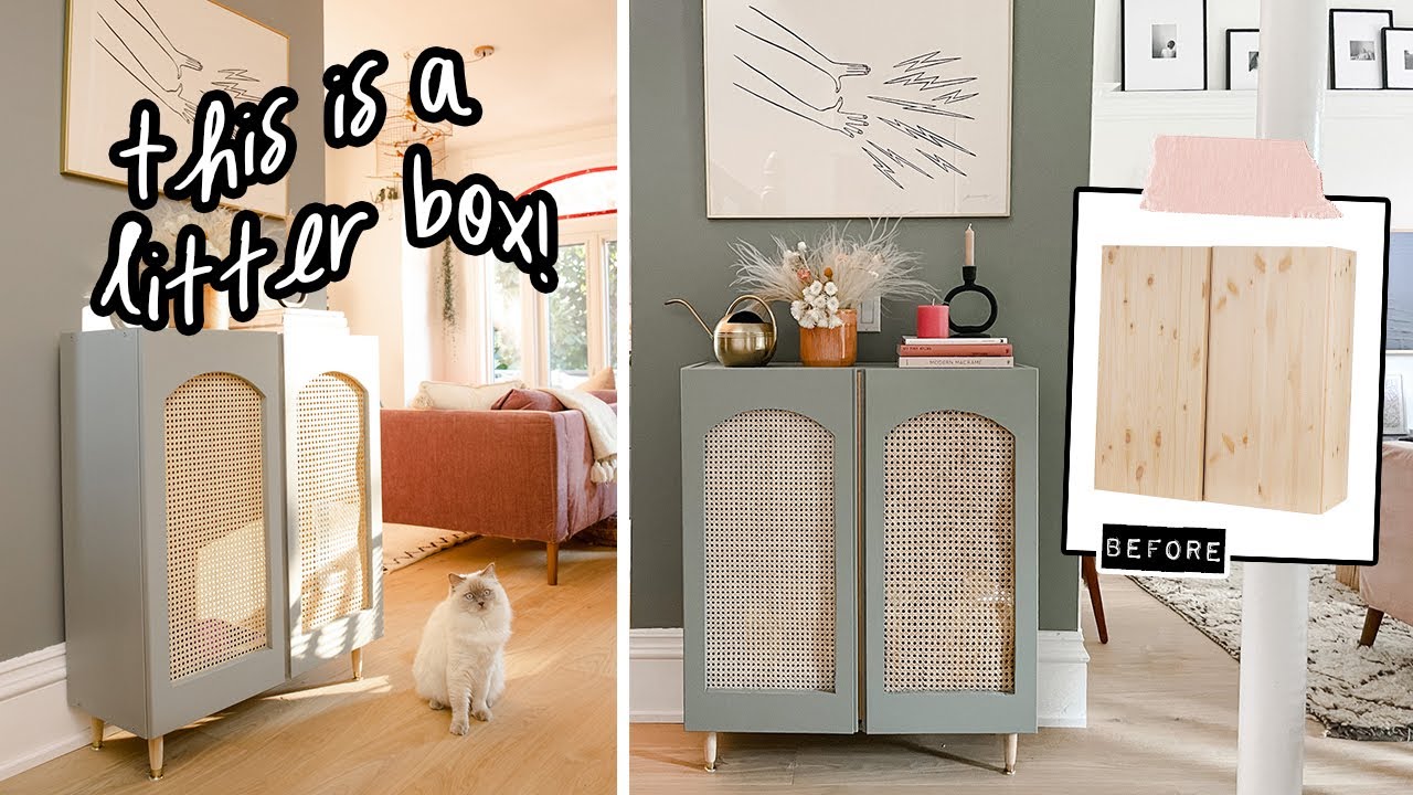 DIY Ikea Litter Box Hack! | Ikea Ivar Cabinet