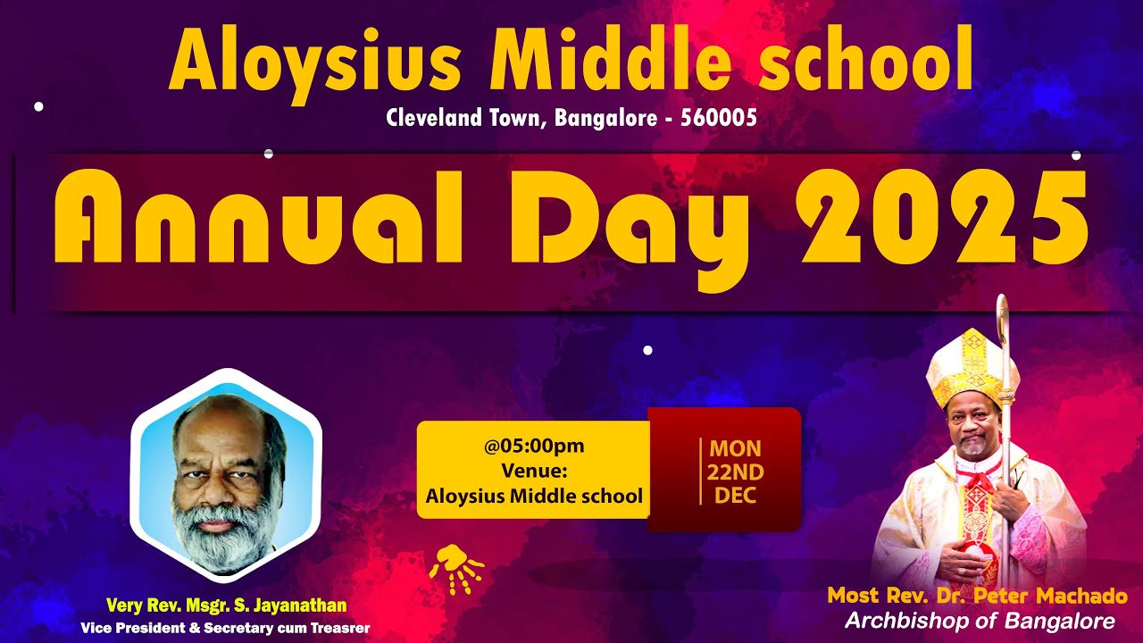 22.12.2025| Annual Day 2025 | Aloysius Middle School | Cleveland Town, Bangalore