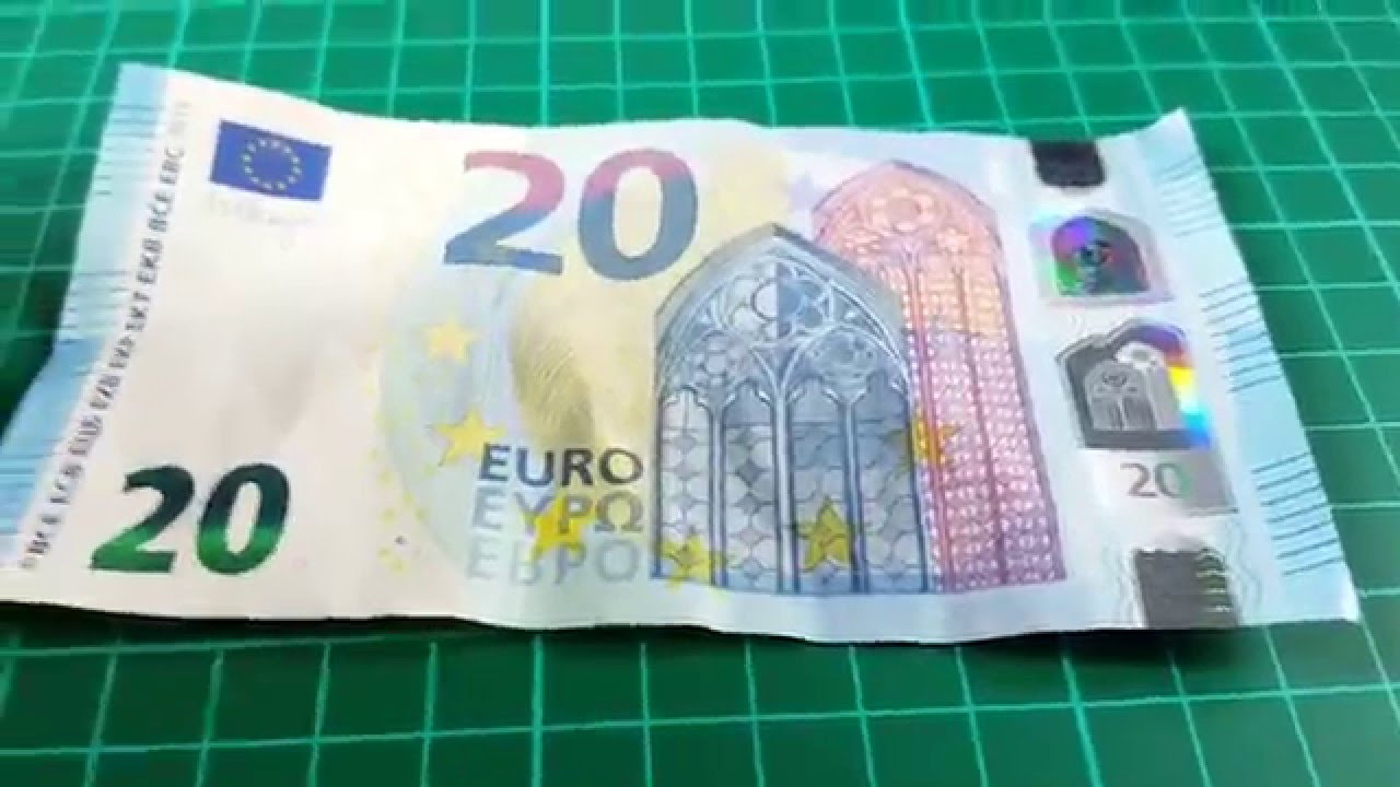 La nuova banconota da 20 euro asmr