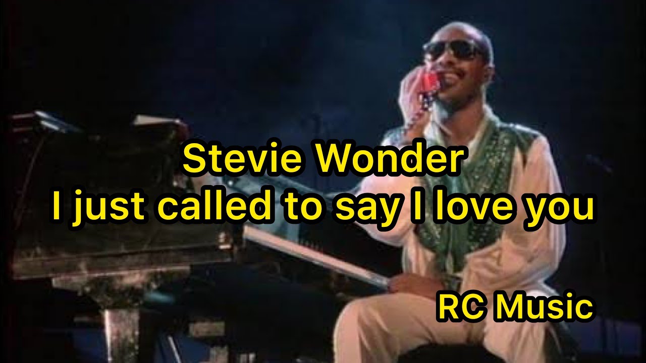[洋楽/和訳] Stevie Wonder - I Just Called To Say I Love You