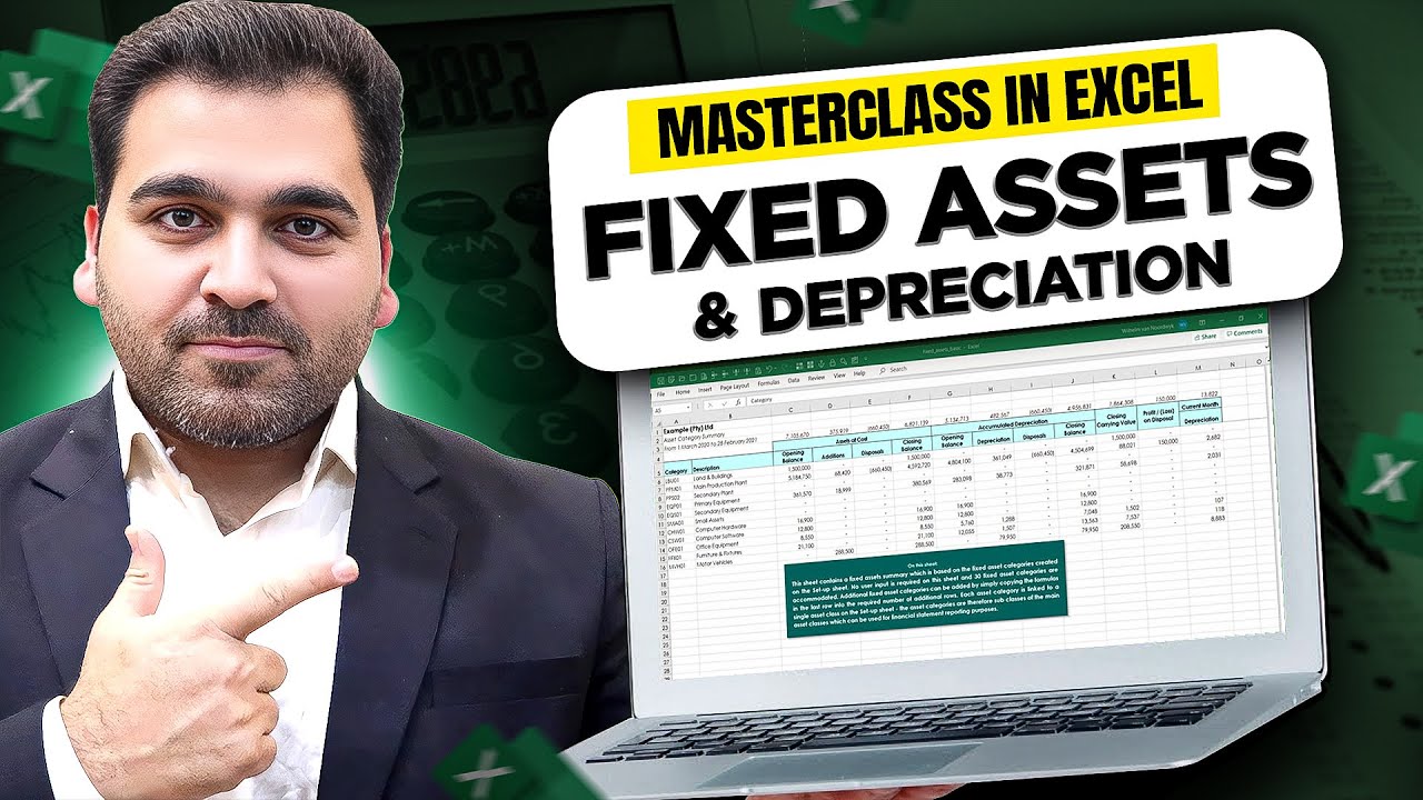 Fixed Asset Register & Depreciation Schedule in Excel | Excel for Accountants
