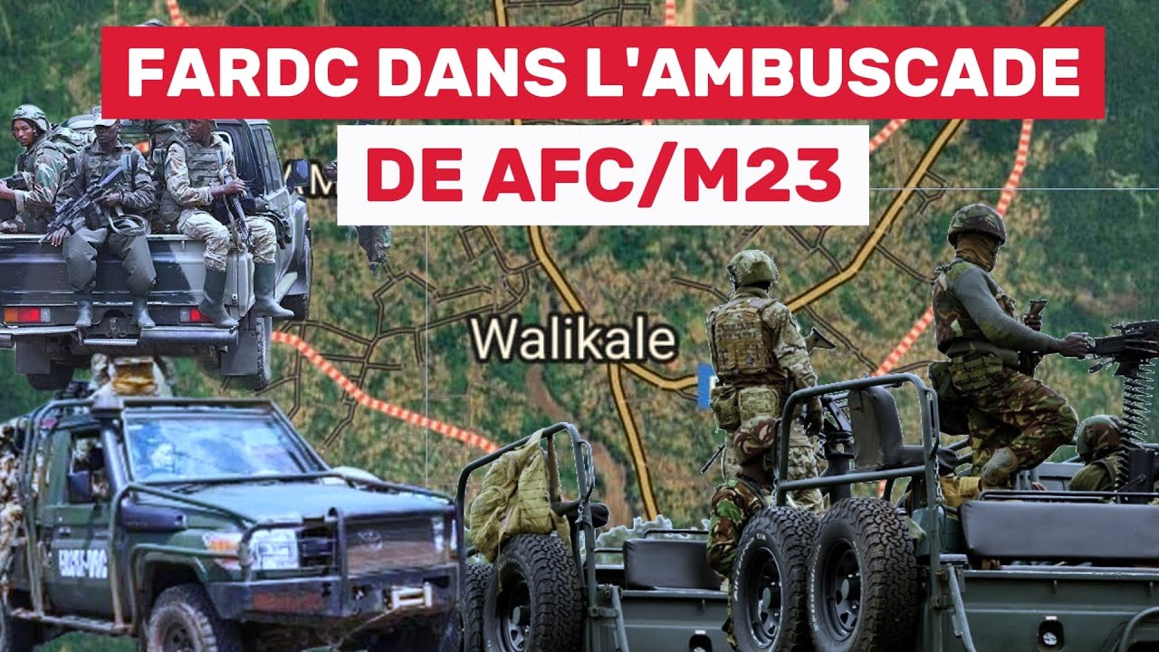 4 JEEPS DE FARDC TOMBENT DANS L'AMBUSCADE DE AFC/M23 A WALIKALE