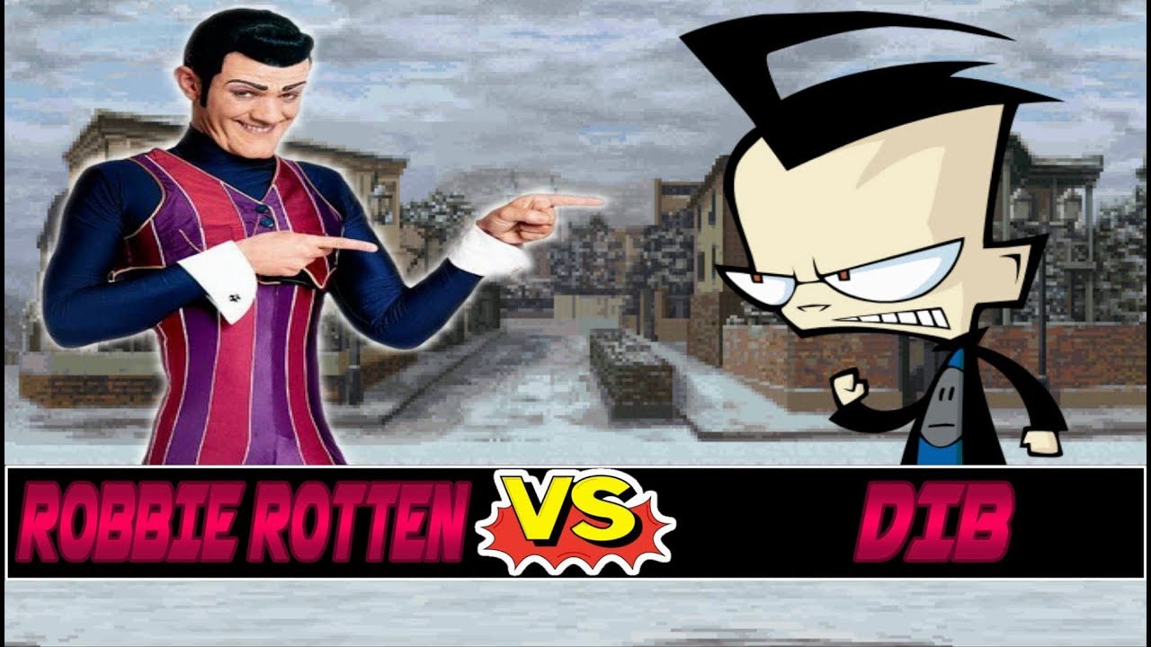 M.U.G.E.N. Battles | Robbie Rotten vs Dib | Lazy Town vs Invader Zim