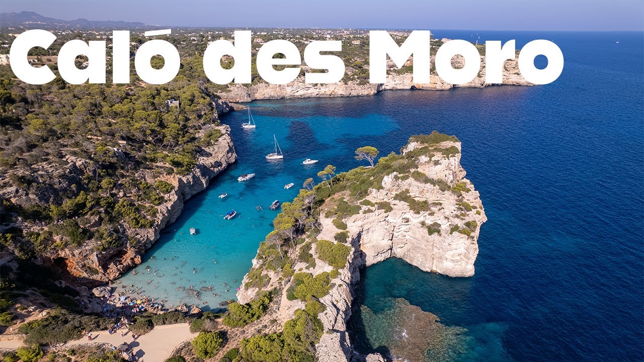 Caló des Moro / 4K Mallorca from Drone