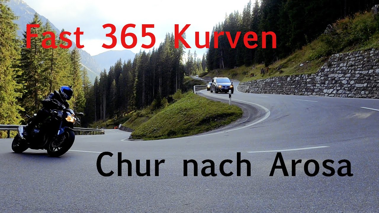Chur nach Arosa mit dem Motorrad