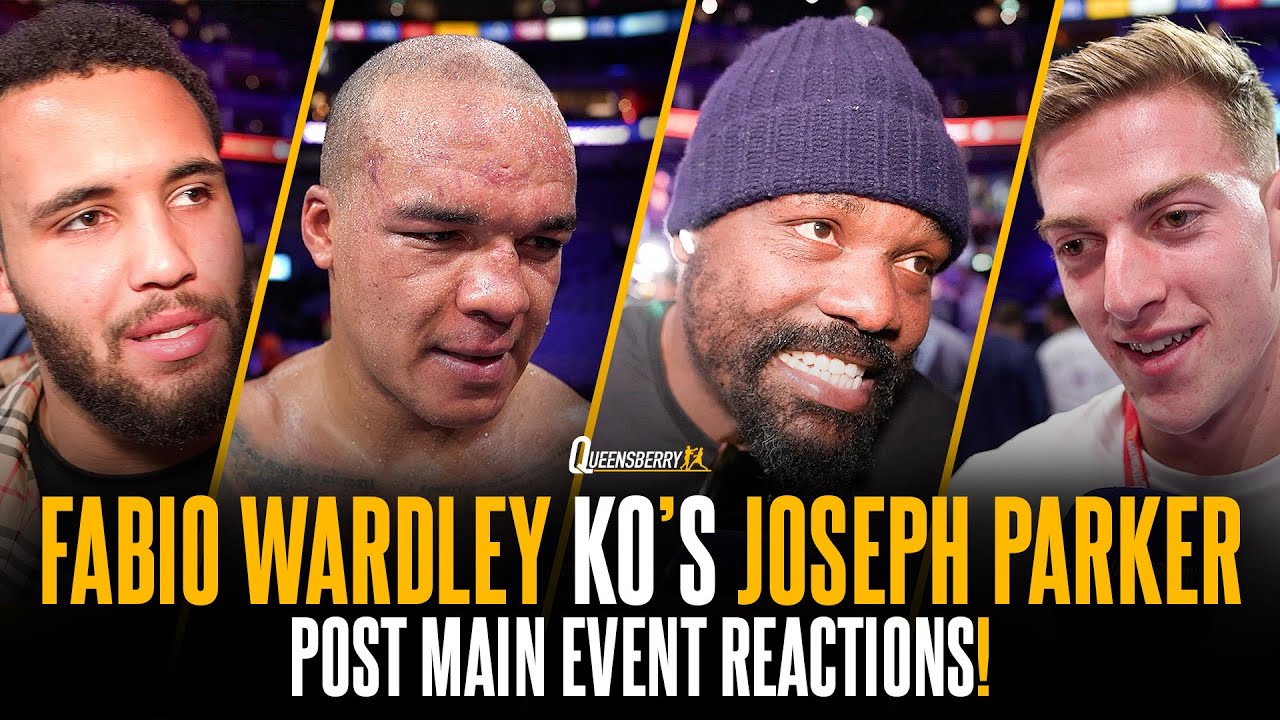 Фабио Уордли нокаутирует Джозефа Паркера в 11-м раунде! | Реакция Диллиана Уайта, Фрэнка Уоррена ...