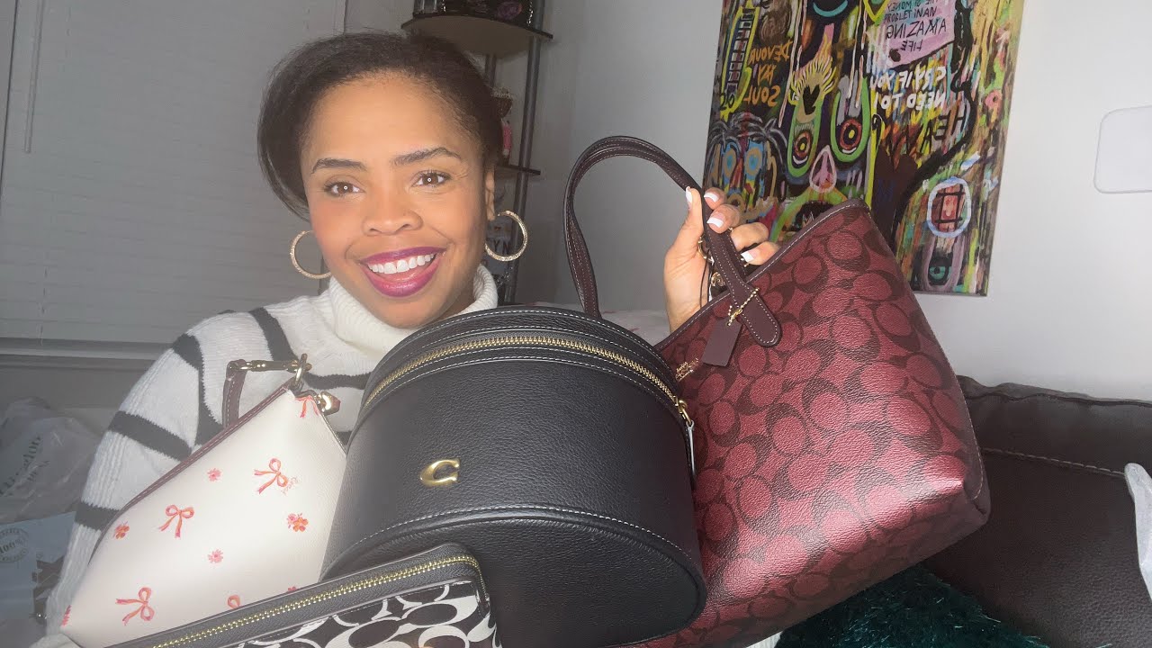 Coach Haul: Coach Cosmetic Case, Mini City Tote, Clara and Black/White collection and mlouye