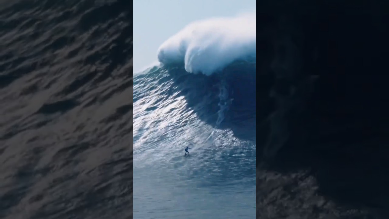 Massive wave from Tudor Nazar&eacute; Challenge! #surf #surfing #bigwaves #bigwavesurfing #nazare