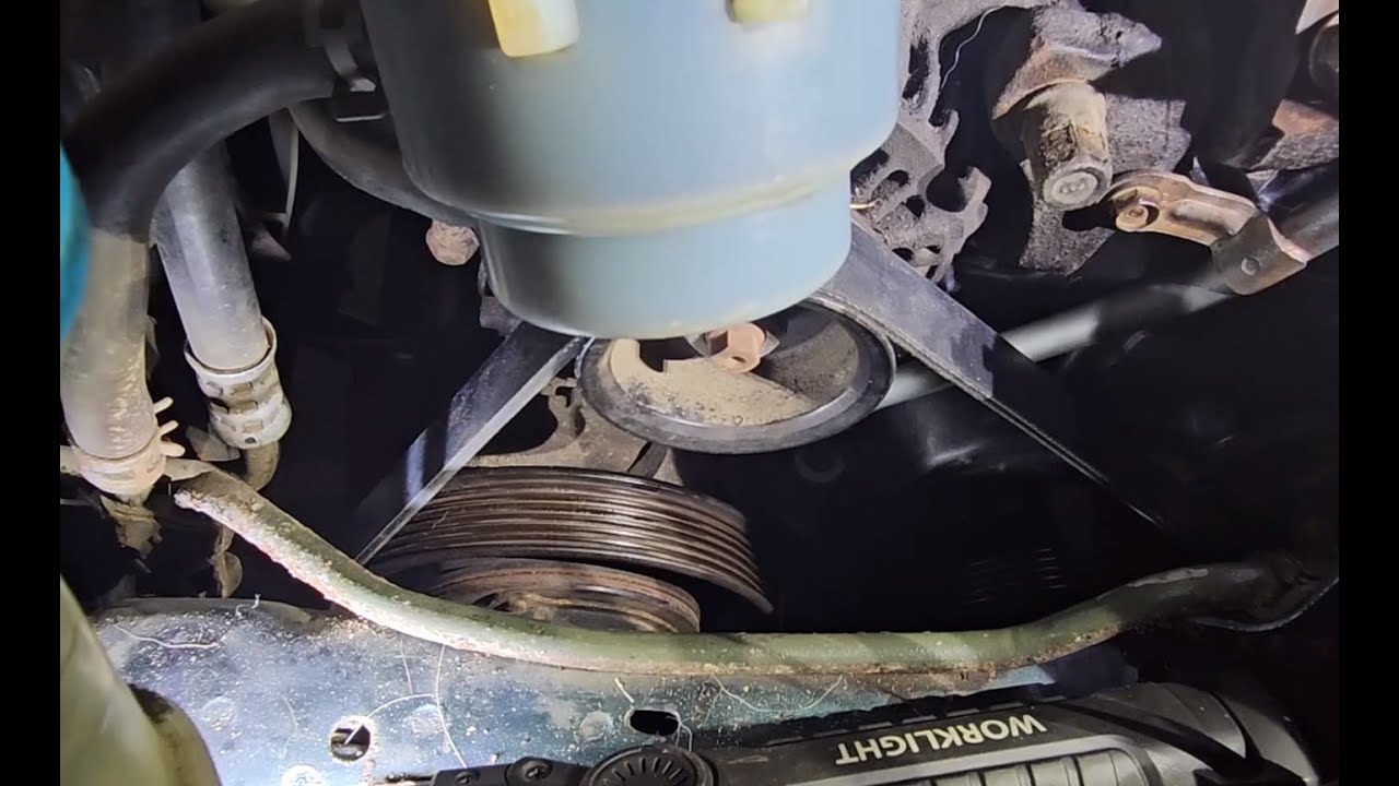 Honda Accord Timing Belt Step 21 — Engine Mount & Alternator/AC Belt Installed