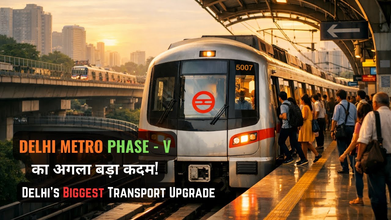 Delhi Metro Phase V ट्रैफिक और प्रदूषण का समाधान? | Inside Delhi’s Future Transport Plan