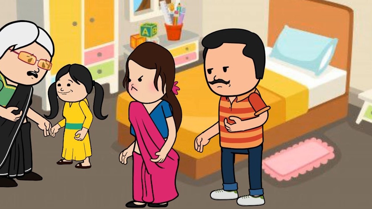 कोई इतना निचे कैसे गिर सकता है | 😡😭 (har ghar ki kahani cartoon me)  funny moral story