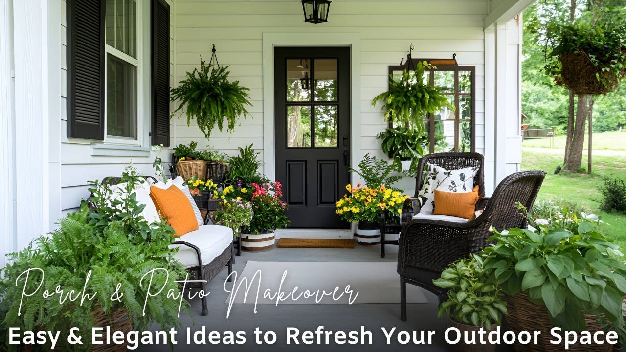Timeless Spring Porch & Patio Ideas | Rustic Farmhouse Outdoor Decor Inspiration