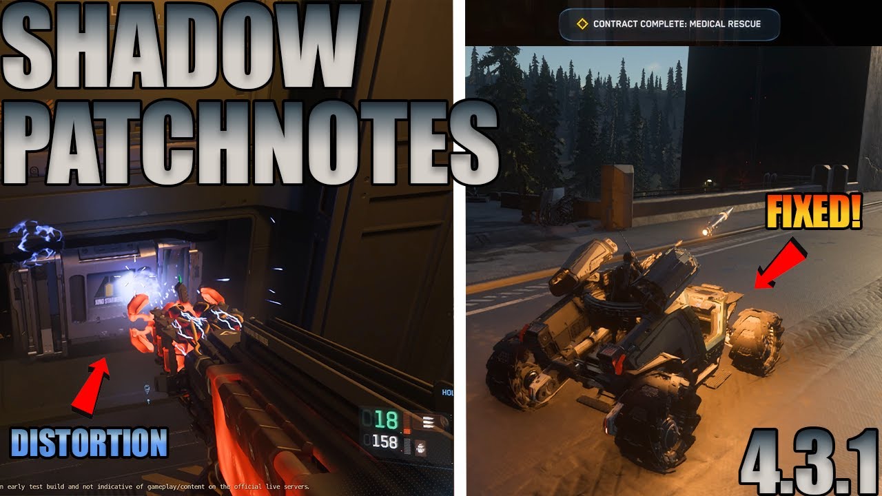 Star Citizen Shadow Patch Notes 4.3.1 VOLT Distortion, Medical Beacon Fix, Aid Shelter Beds, & More