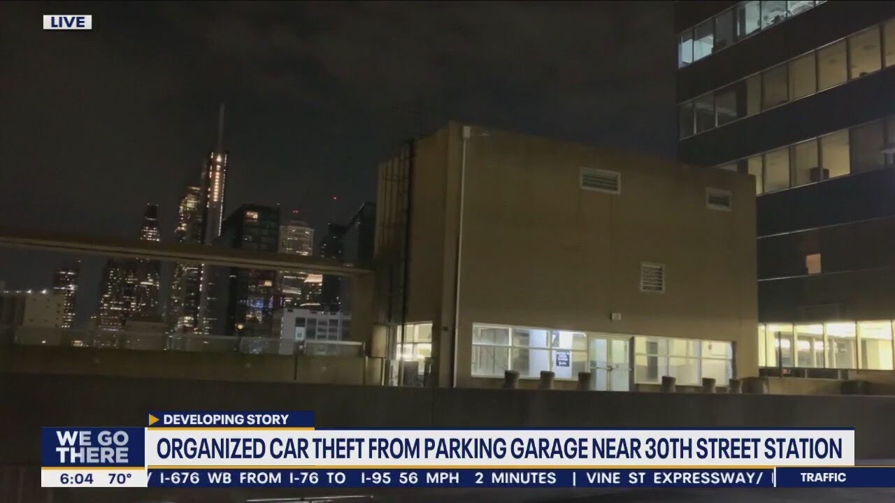 Organized car theft from parking garage near 30th Street Station