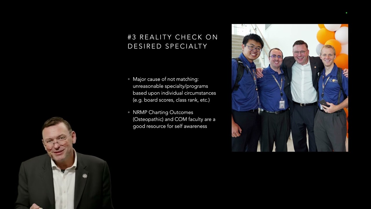How to Get into Residency | OCOM Dean Robert T. Hasty