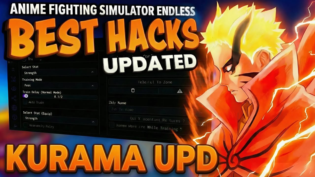 [🔥KURAMA] Anime Fighting Simulator Endless Script | Auto Quest, Auto Train | Roblox 2026