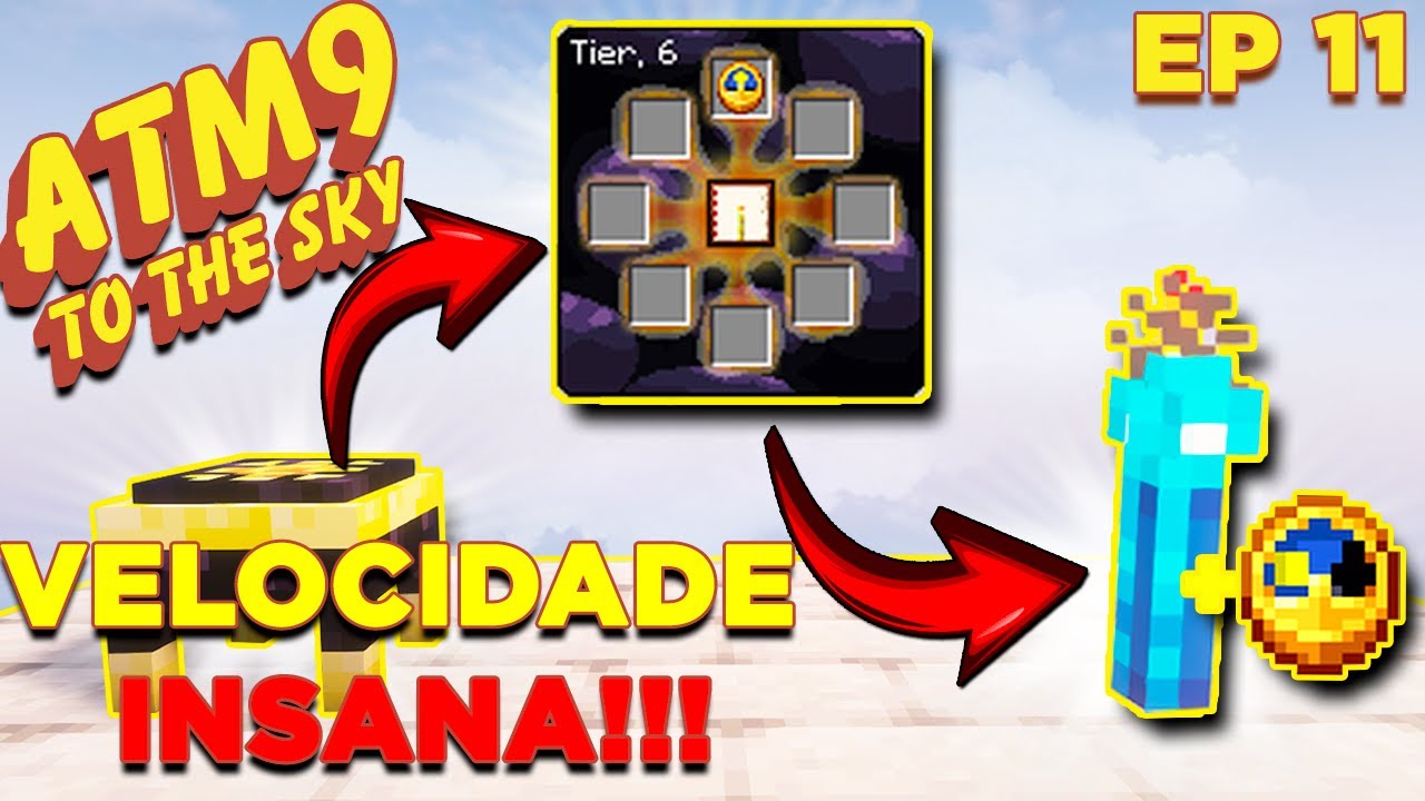 A TOCHA que ACELERA o TEMPO!!! ATM9 To The Sky (1.20.1+Mods)