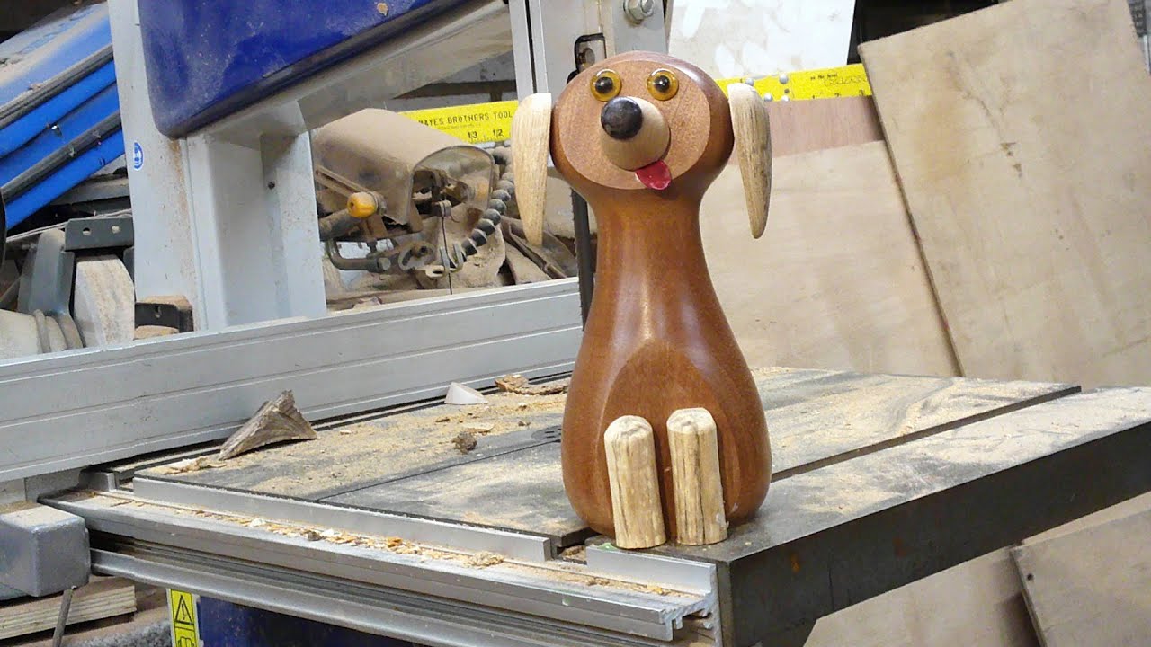 Wood turning another adorable dog #95