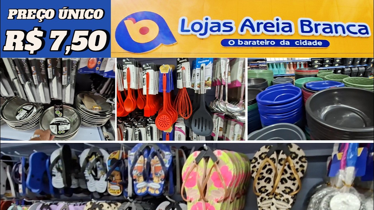 TUDO POR R$ 7,50?! 😱 O PARAÍSO DOS ACHADINHOS EM CAVALEIRO! LOJAS AREIA BRANCA