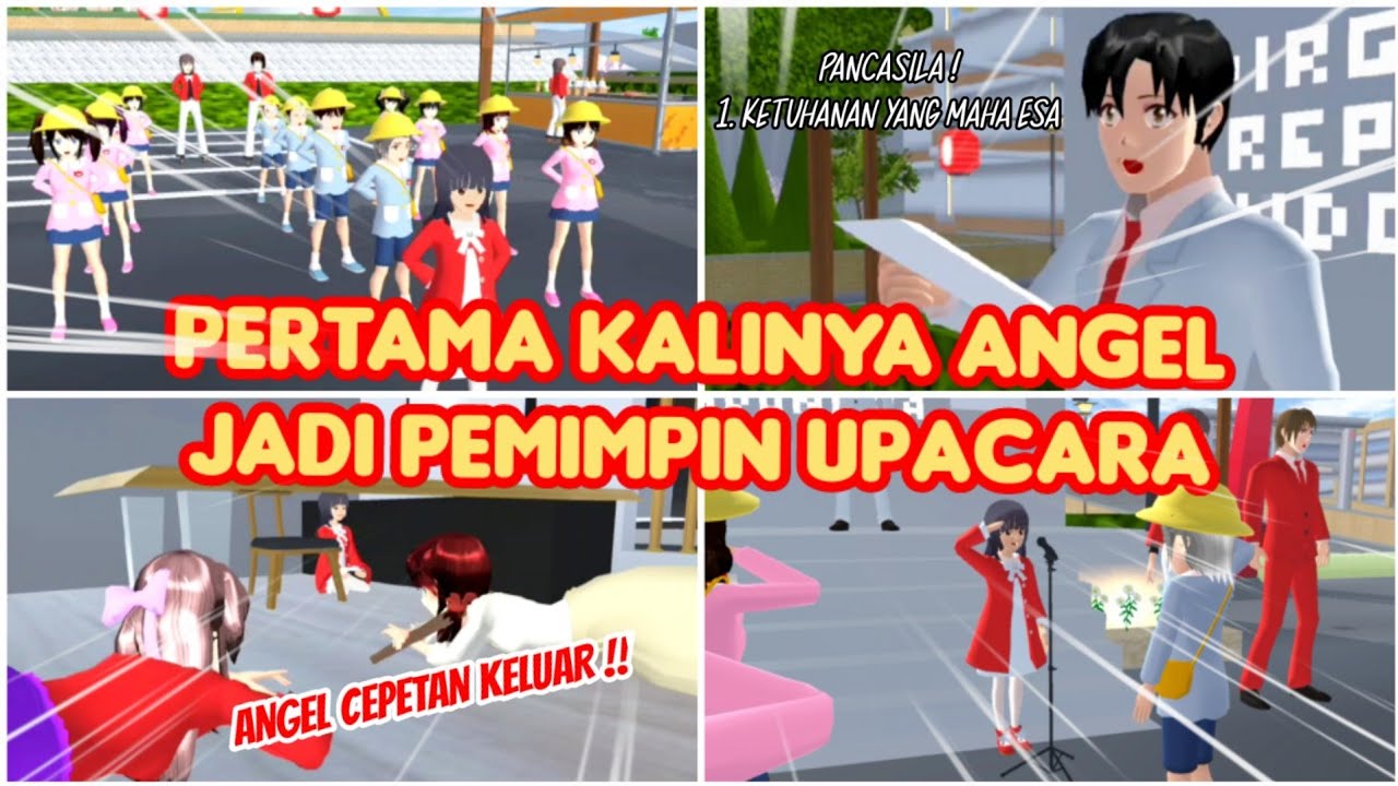 PERTAMA KALINYA ANGEL JADI PEMIMPIN UPACARA ! KING HAPPY FAMILY PART 51 -  SAKURA SCHOOL SIMULATOR