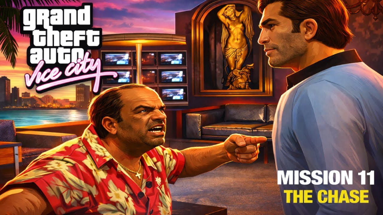 НЕ УБИВАЙТЕ ЕГО! 🚫 | GTA Vice City – Миссия №11: The Chase (Прохождение 4K 60FPS)