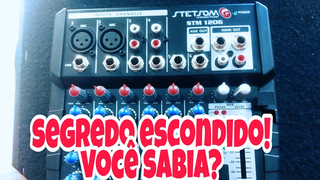 SEGREDO ESCONDIDO NA MESA STETSOM STX1206, voc&ecirc; sabia?