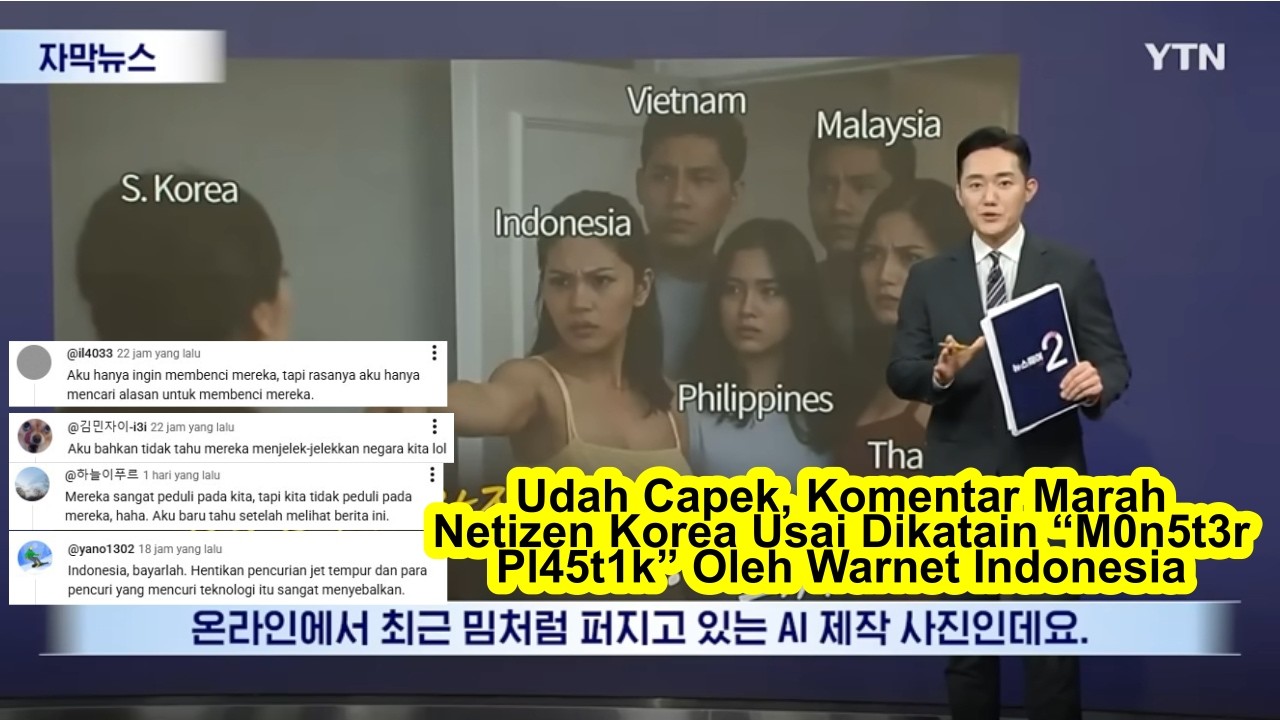 Udah Capek, Komentar Marah Netizen Korea Usai Dikatain “M0n5t3r Pl45t1k” Oleh Warnet Indonesia