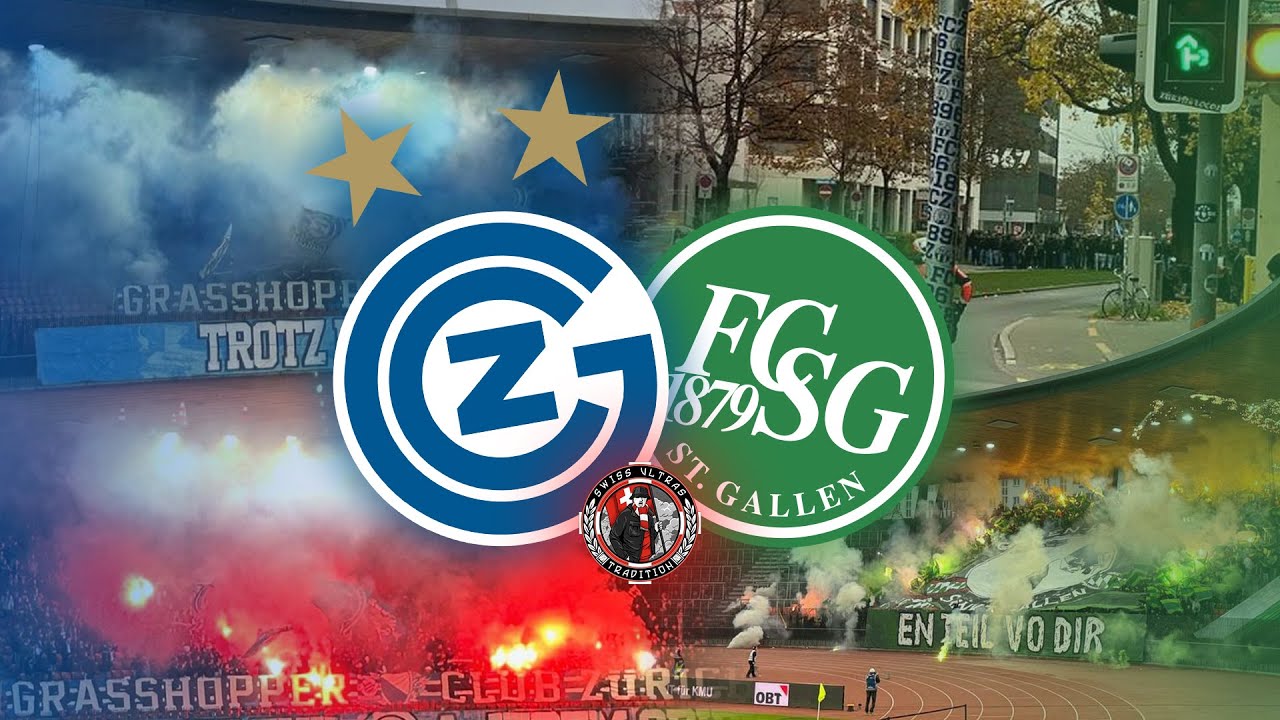 GC ZÜRICH VS FC ST. GALLEN | 10.11.2024 | Choreo, pyroshows, atmosphere | Swiss.Ultras.Tradition