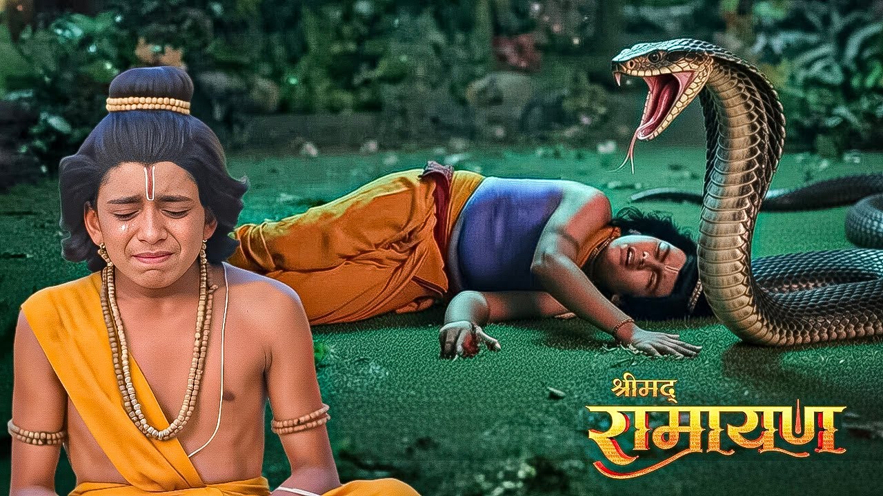 जंगल में Kush को काटा सांप  Love का हुआ रो रो कर हुआ बूरा हाल|| Shrimad Ramayan || Full Episode ||