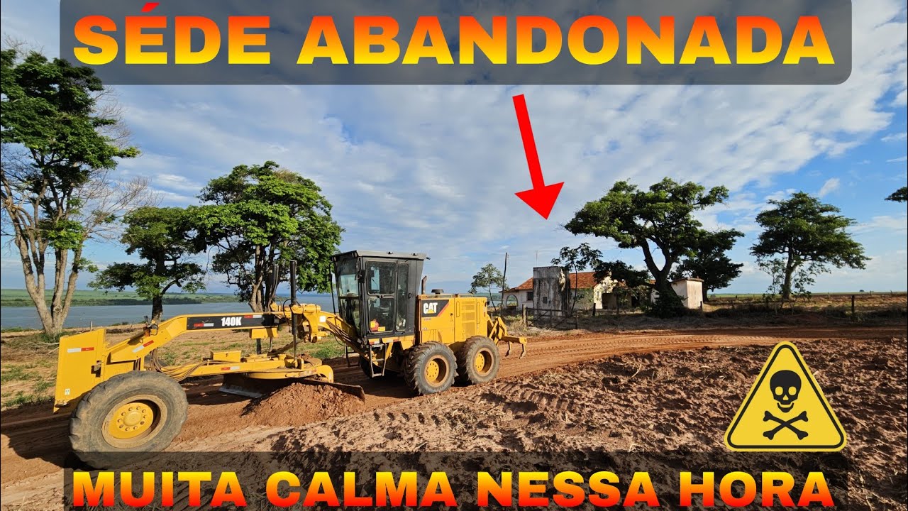 TRABALHEI NA FAZENDA ASSOMBRADA OLHA A BUCHA PATROL 140k CATERPILLAR