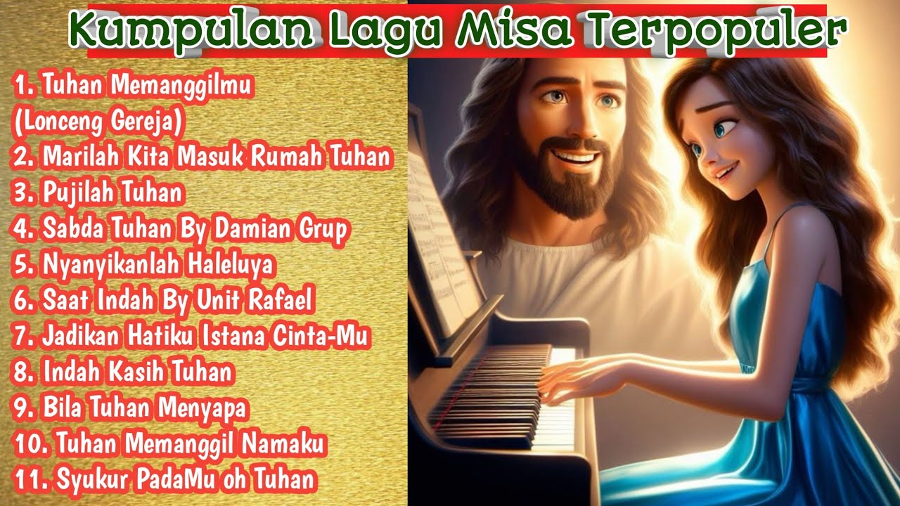 Non Stop Lagu Rohani Katolik-Lagu Misa Terpoluler-Lirik