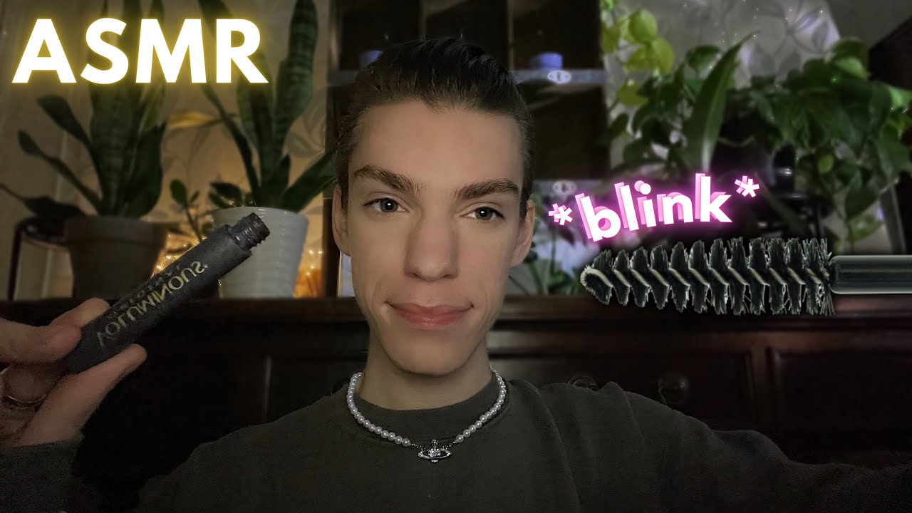 ASMR 100 Layers of Mascara on You 🤎 Mascara Application on Your Lashes 😌 Repeating Blink Trigger ✨