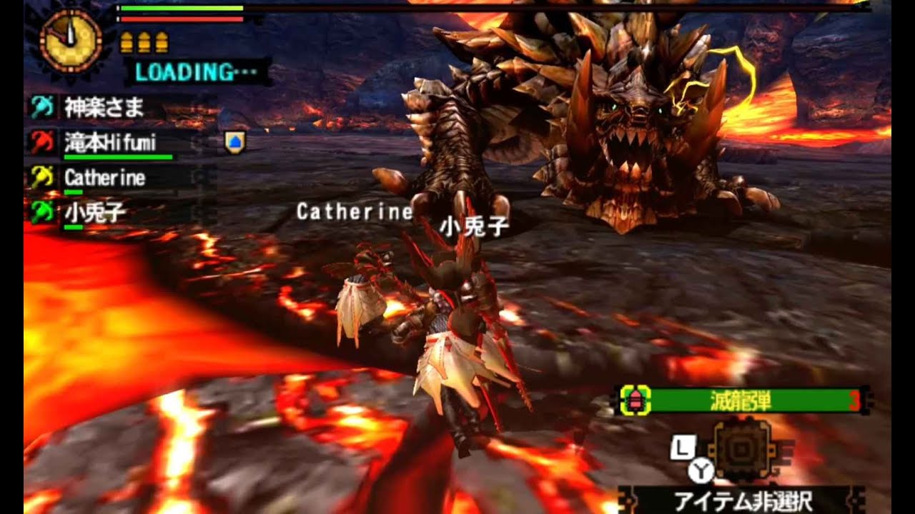 【MH4G】アカムトルム 23秒 4pt【滅龍弾】G★3 Akantor 0'23