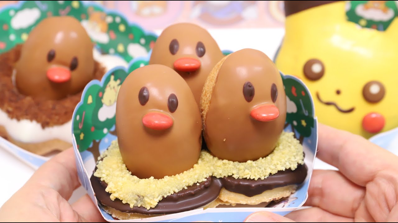 Pokemon Pikachu Donut and Dugtrio Donut Japanese Donuts Shop misdo