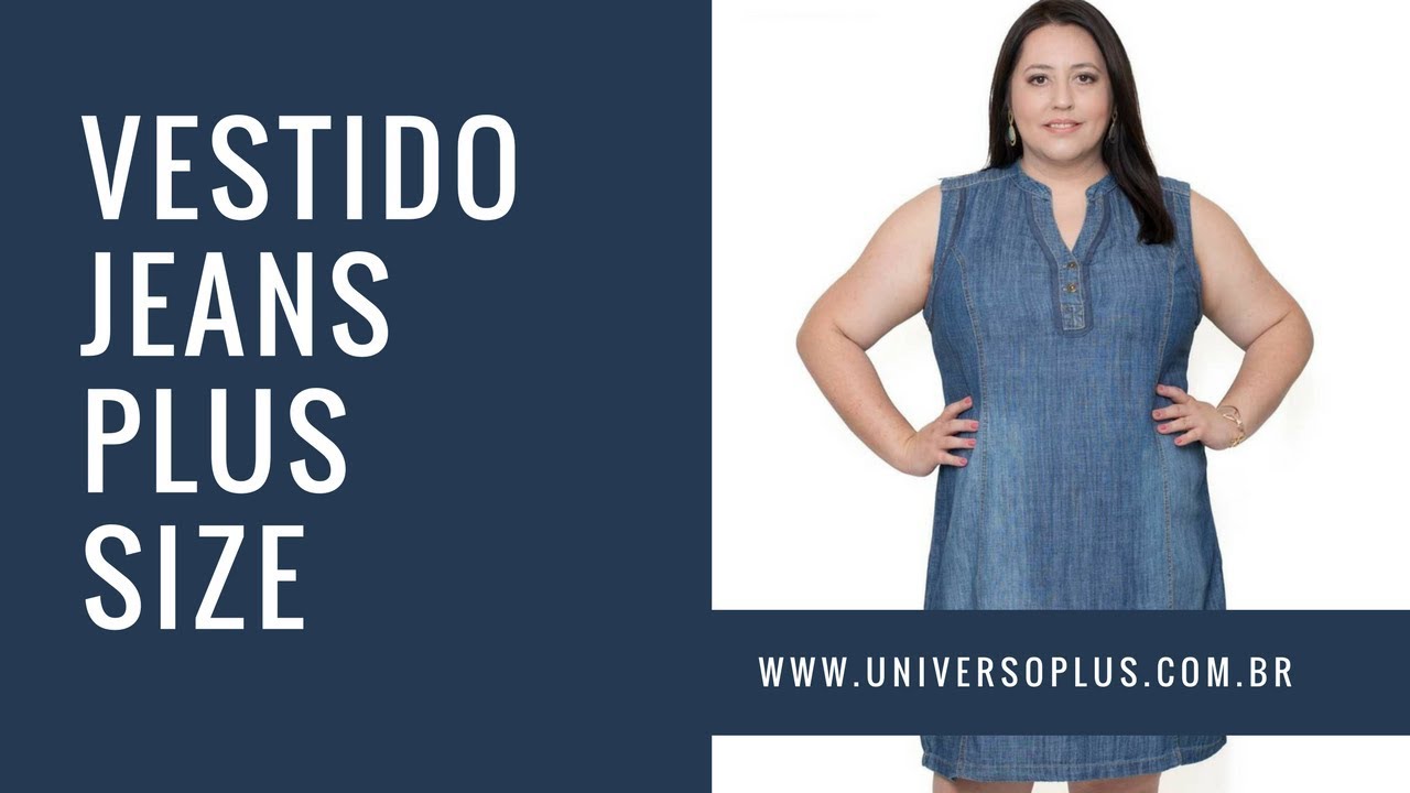 Vestido Jeans Verao Plus Size | UNIVERSO PLUS