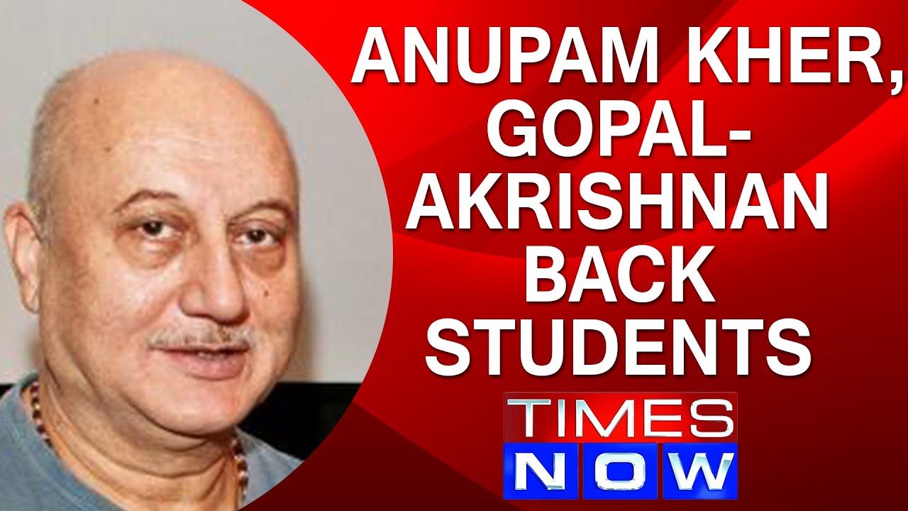 FTII row: Anupam Kher, Adoor Gopalakrishnan back students