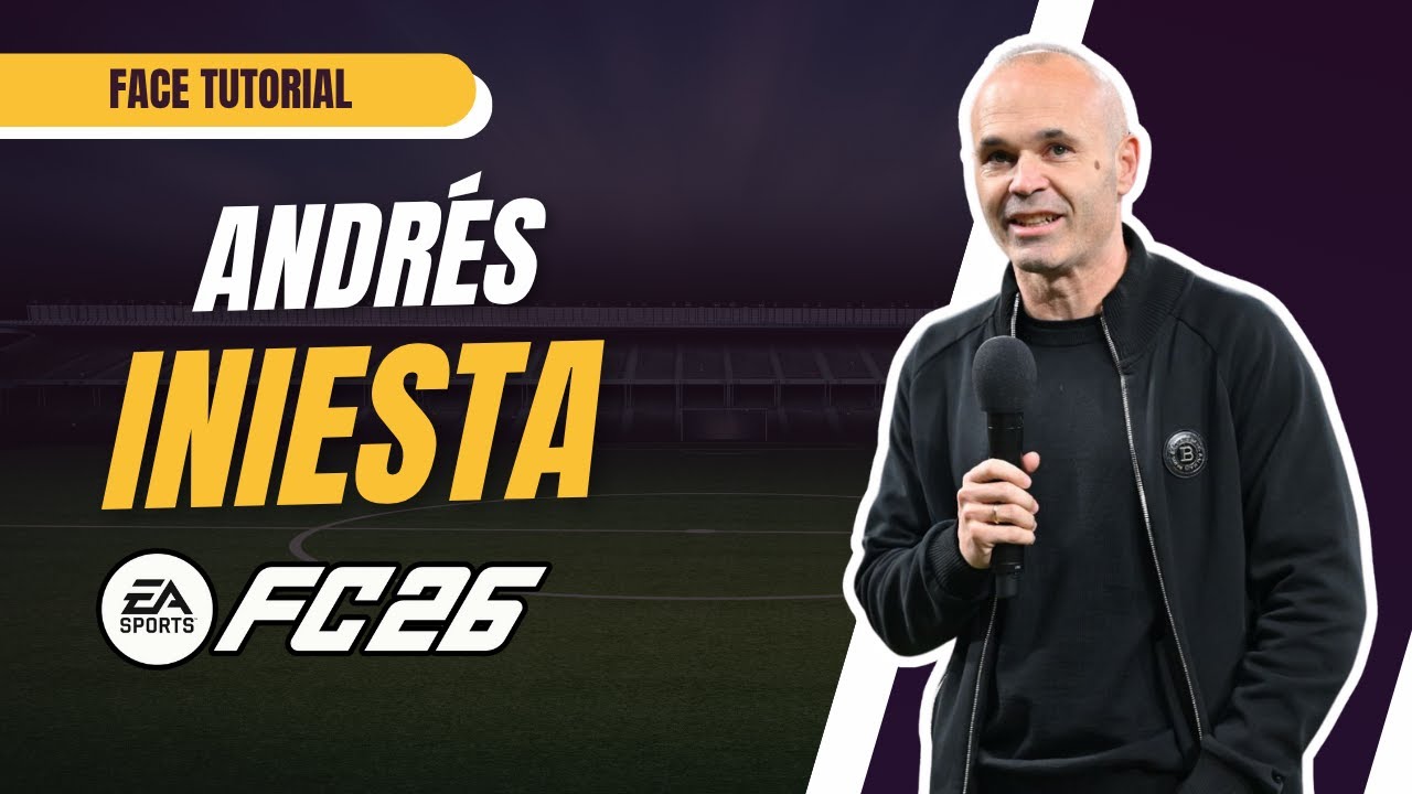 EA FC26 Manager Creation Guide: ANDRES INIESTA Lookalike Face Tutorial