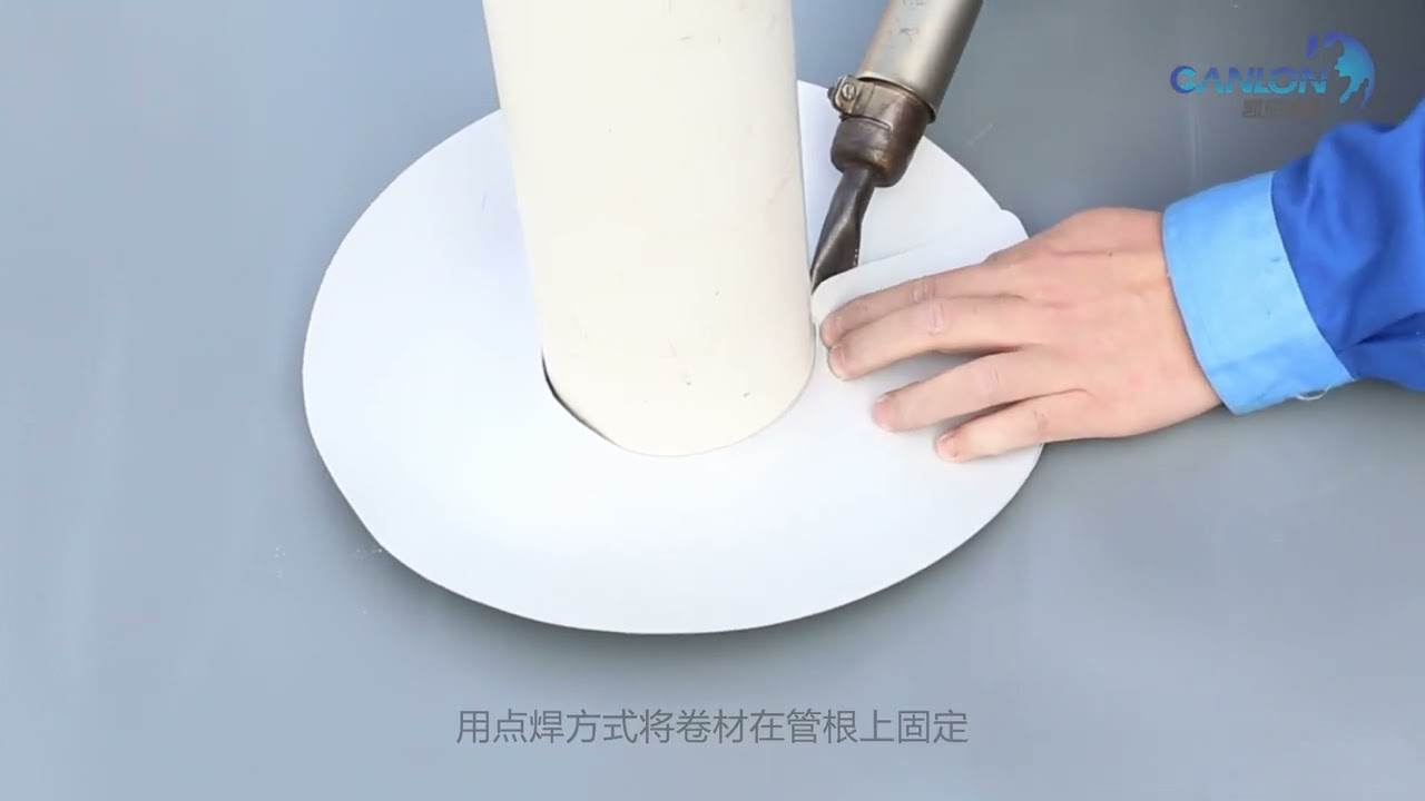 CL-PVC waterproofing membrane pipe root node treatment